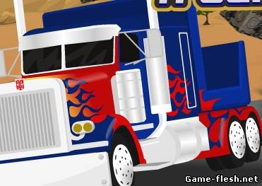 Transformers truck игра с транфртмерами перевозка деталей на грузовике оптимус прайм играть