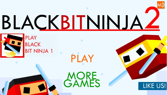 Black bit ninja 2, Черный ниндзя играть онлайн