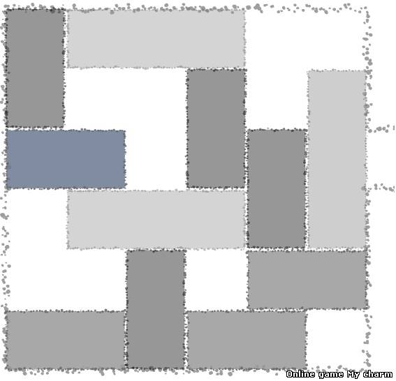 Гридлок игра передвигать квадраты и прямоугольники к выходу.