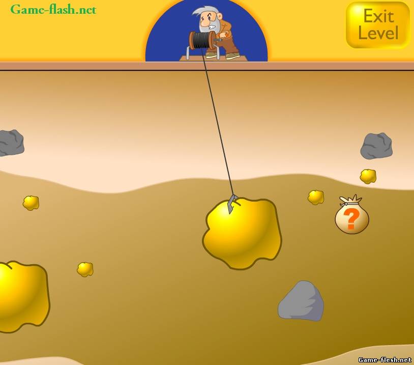 Gold miner онлайн флеш игра.