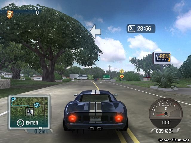 Test Drive Unlimited 2 вид монитора